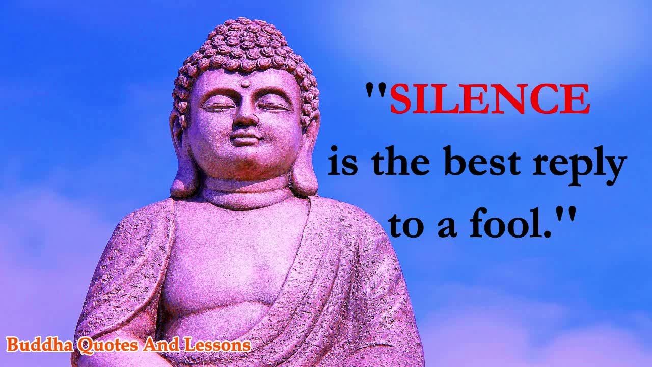 Famous Quotes About Power Of Silence By Lord Gautama Buddha