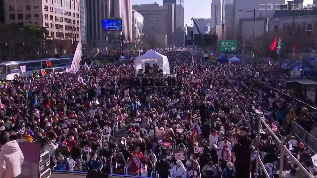 【韓国で大規模デモ】ユン大統領 弾劾訴追案採決へ 現地の模様を解説付き生中継