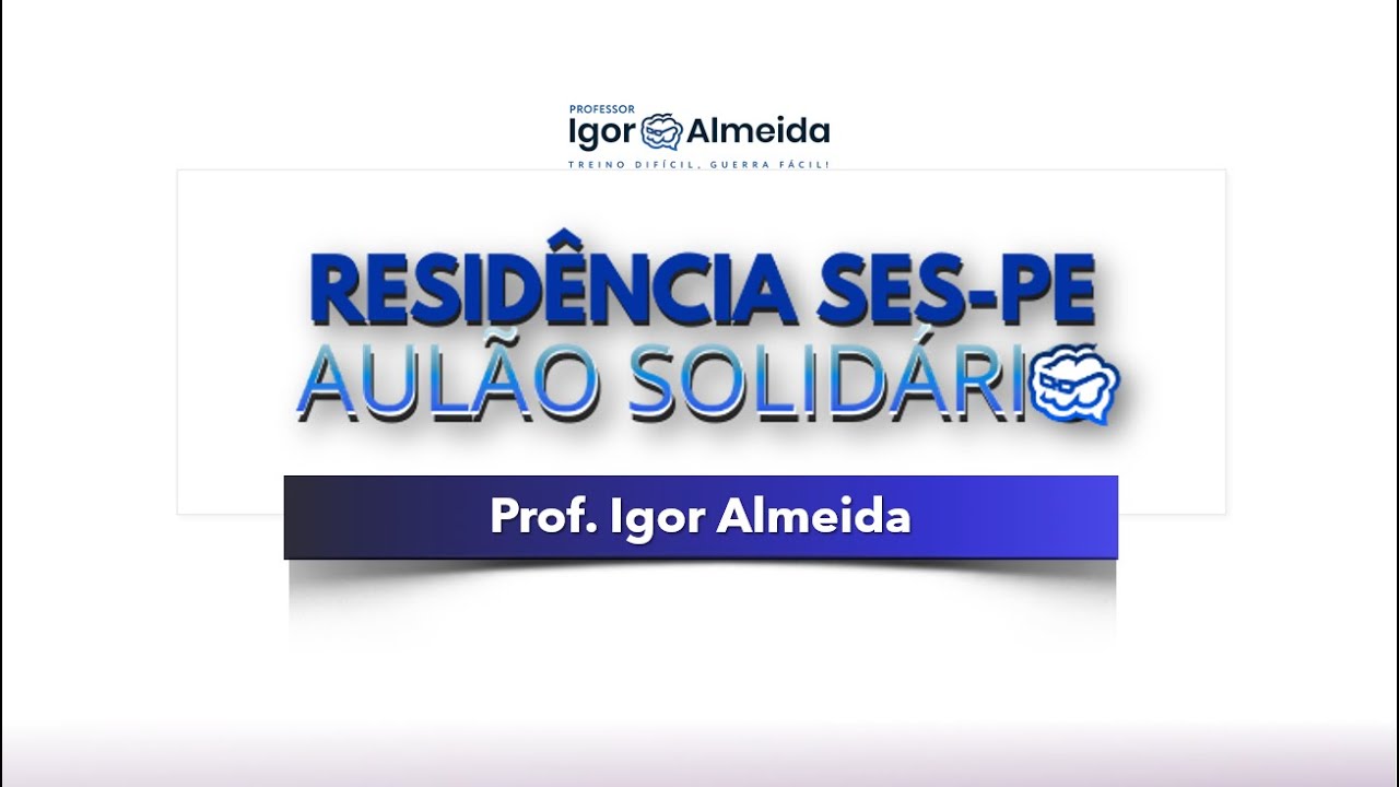 RESIDÊNCIA SES-PE: Aulão de Véspera Solidário Saúde Coletiva (Regionalização) UPENET/IAUPE