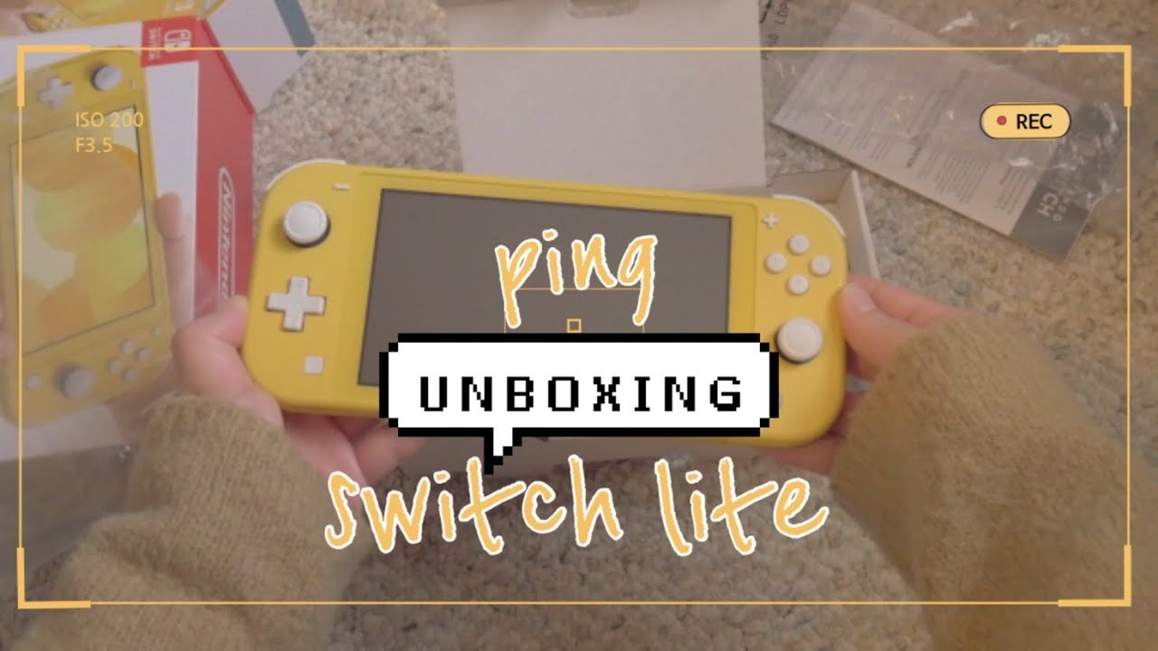 [sub] unboxing my yellow Switch Lite•黄色Switch Lite开箱