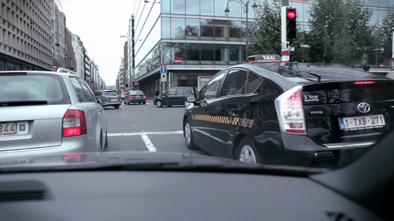 Prius as hybrid taxicab in Brussels