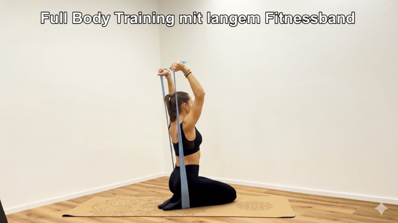 Full Body Training mit langem Fitnessband