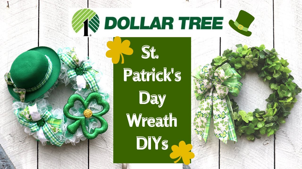 NEW DIY Dollar Tree ST. PATRICK'S DAY SHAMROCK WREATH Tutorial🍀SAINT PATRICK'S DAY HOME DECOR IDEAS