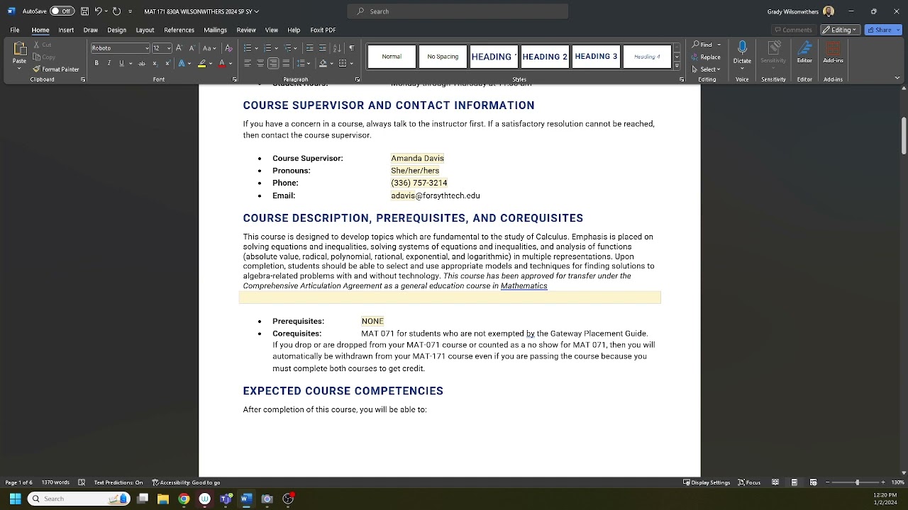 Welcome Video MAT 171 Sp 2024 A Session