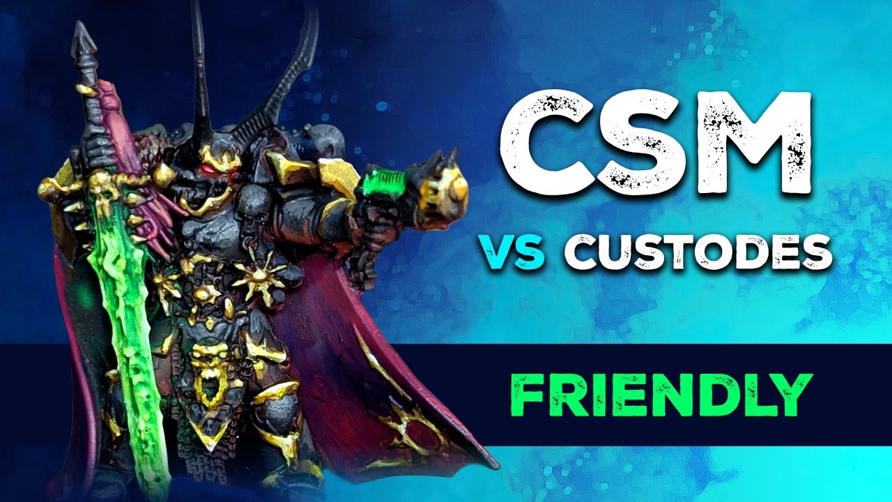 CUSTODES VS CHAOS SPACE MARINES | WARHAMMER 40K BATTLE REPORT