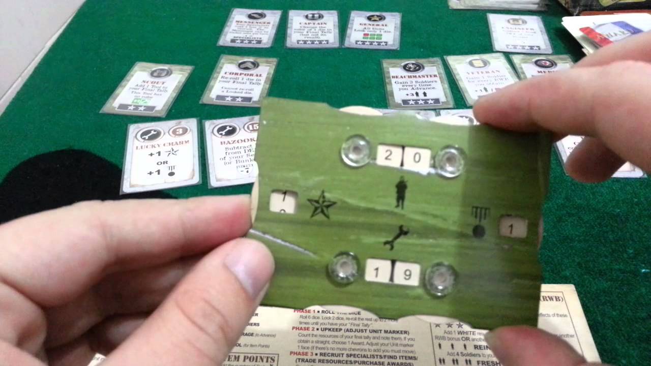 D-Day Dice: partida completa passo a passo e em português