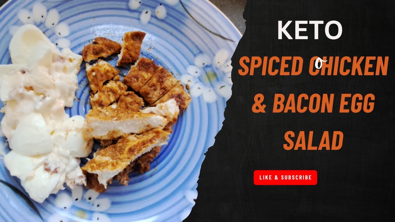The Perfect Ketovore Lunch | Spice-Rubbed Chicken & Bacon Egg Salad (ASMR)