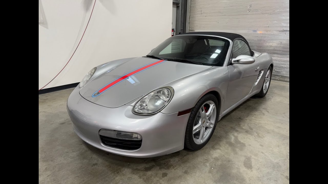 Cars & Bids 2007 Porsche Boxster Walk Around, Start Up, and Convertible Top