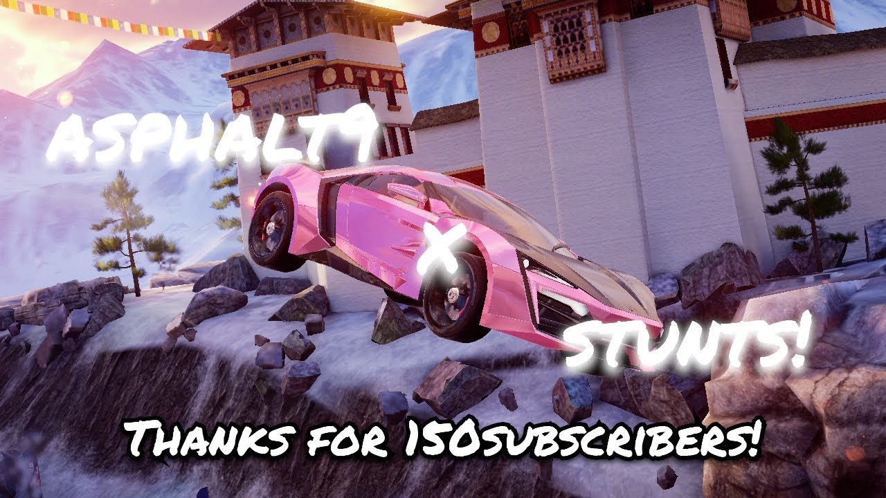 Thanks for 150subscribers!【Asphalt9 stunts!#16】