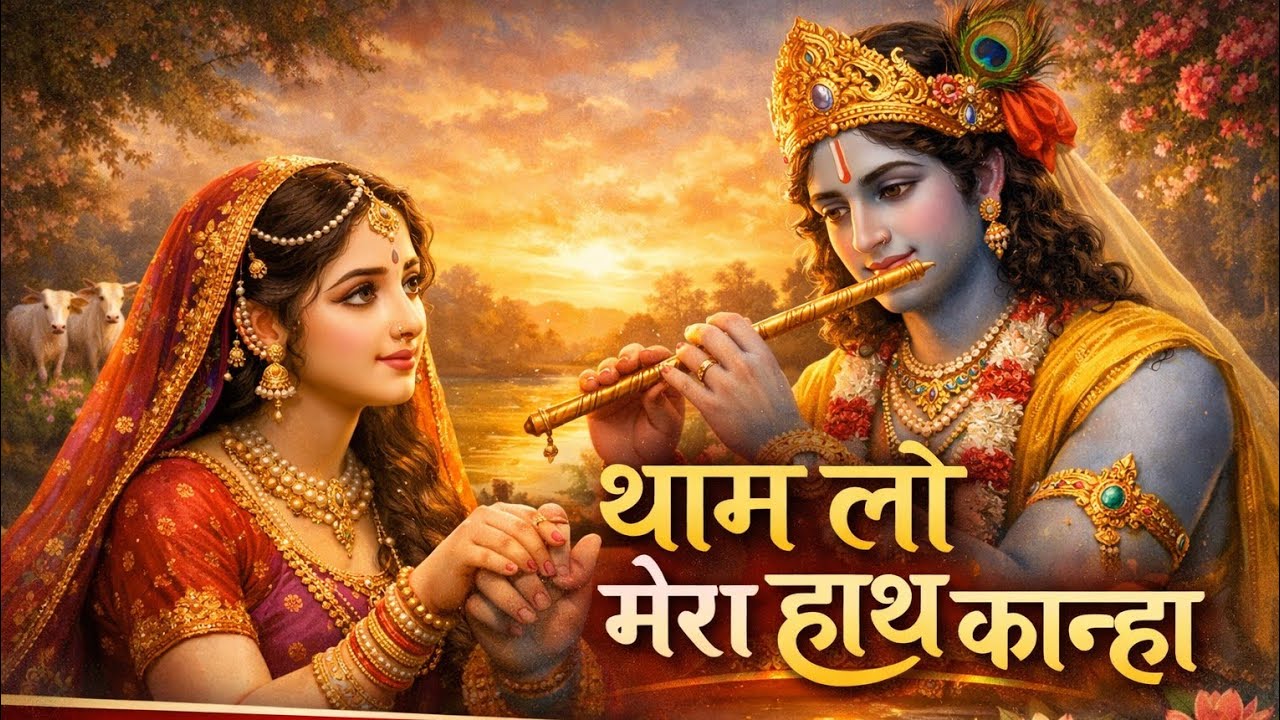 ये कृष्ण गाना सुनते ही आखो मे आयु आ जायेगे || थाम लो हाथ मेरा कान्हा || krishna song 2026