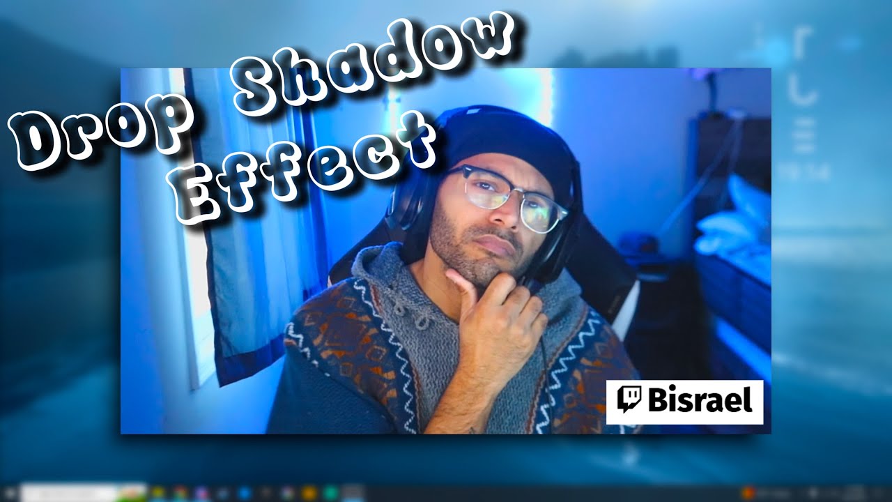 How to add a Drop Shadow filter on your facecam in obs studio