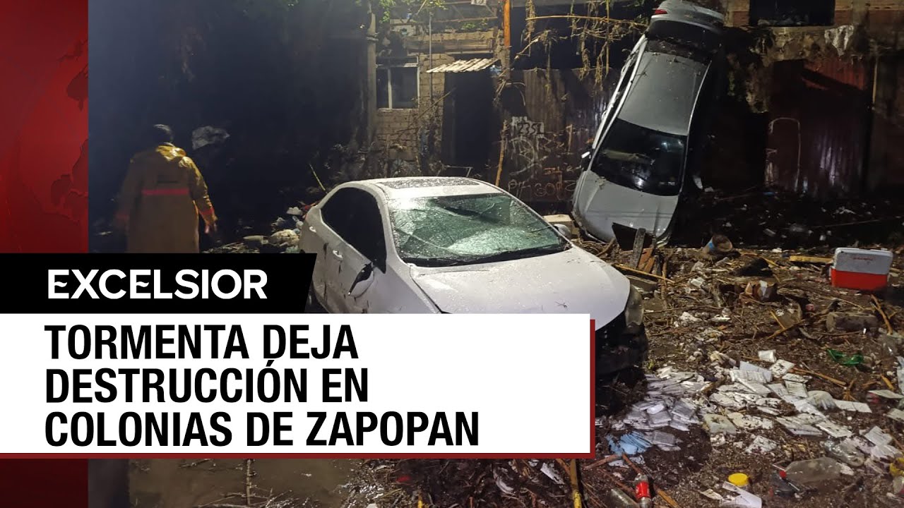 Así quedaron las calles de La Martinica, en Zapopan, por la tormenta