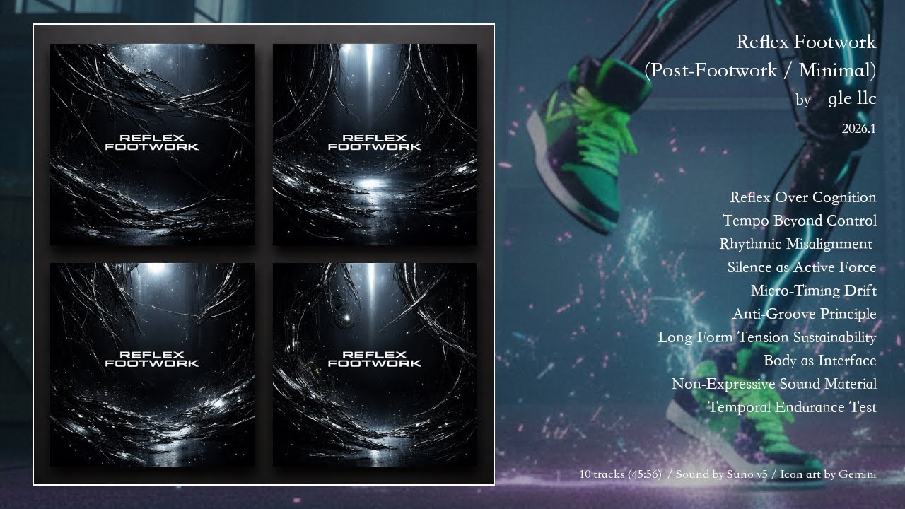 gle llc - Reflex Footwork (Post-Footwork / Minimal)　***AI MUSIC ALBUMmal