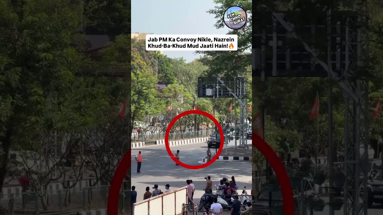 Convoy Of Pm Narendra Modi😍 #kemchhosurat #modi #surat