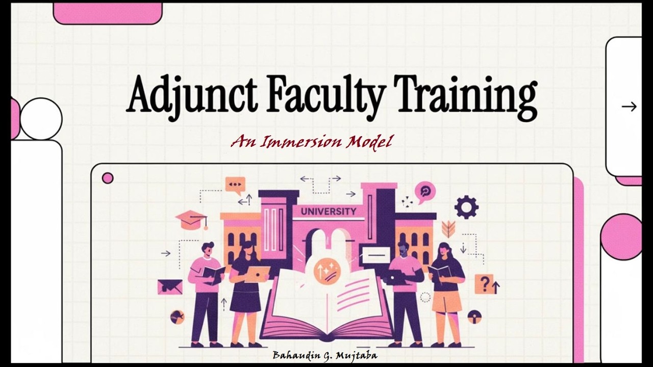 Adjunct Faculty Training: an Immersion Model