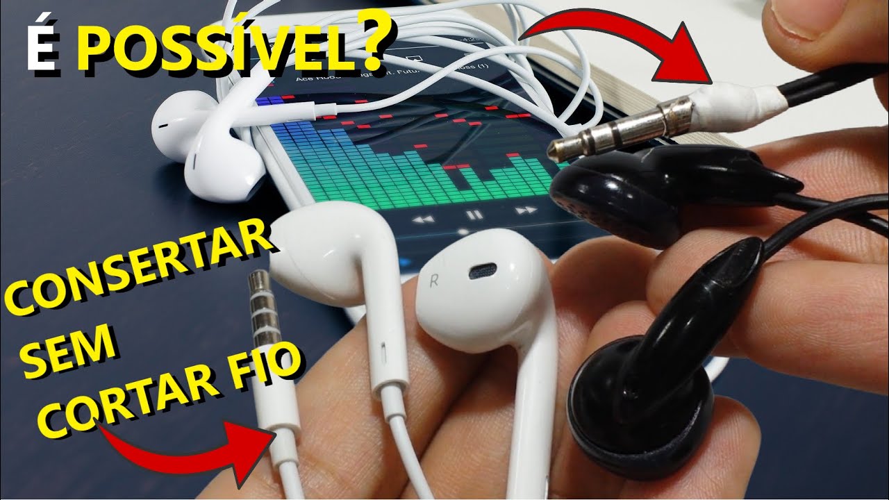 Como “CONSERTAR” FONE de ouvido sem soldar e sem cortar fio - Mais dicas Soldando no plug p2/p3