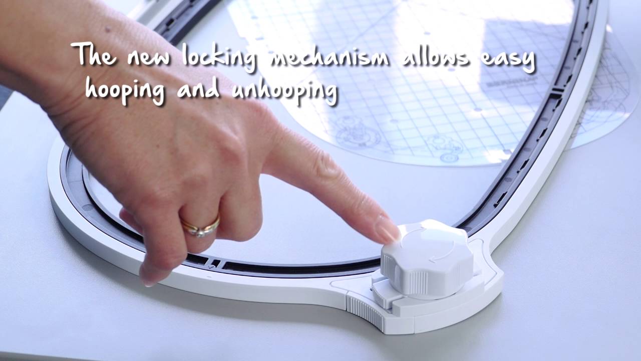 Tutorial: how to use the BERNINA embroidery hoops