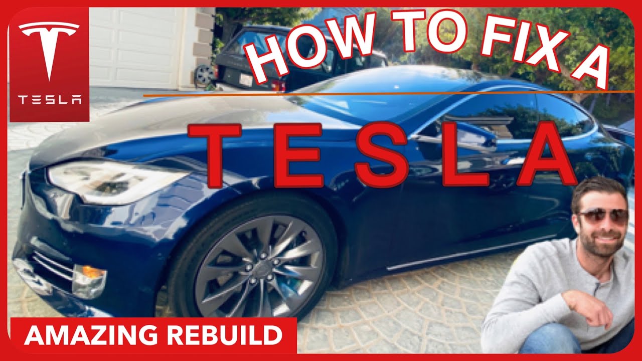 HOW TO FIX A TESLA // AMAZING TESLA REBUILD IN 10 MINUTES