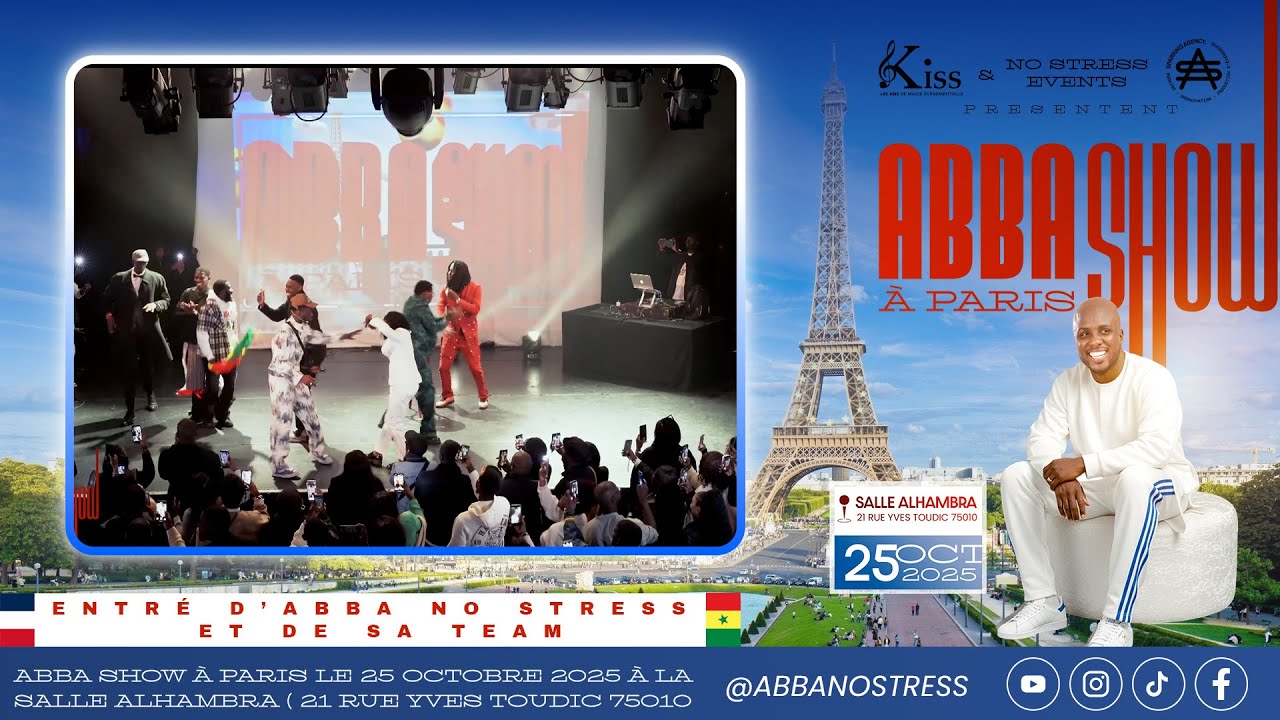 ABBA SHOW PARIS – ENTRÉ D’ABBA NO STRESS ET DE SA TEAM