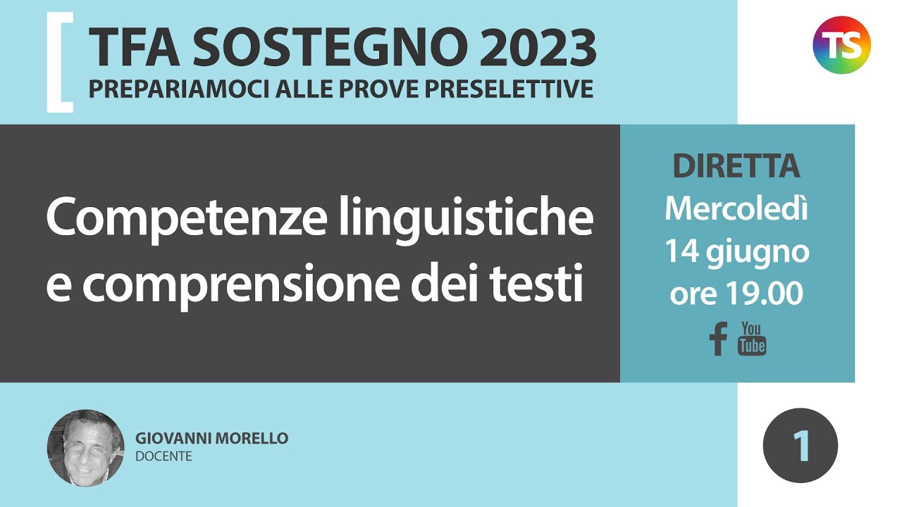Tfa sostegno 2023. Prepariamoci alle prove preselettive. Competenze linguistiche, comprensione testi