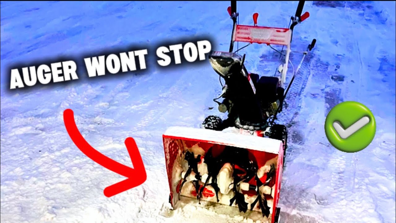 Snowblower Auger Keeps Spinning? EASY Cable Adjustment Fix! #repair #snow 