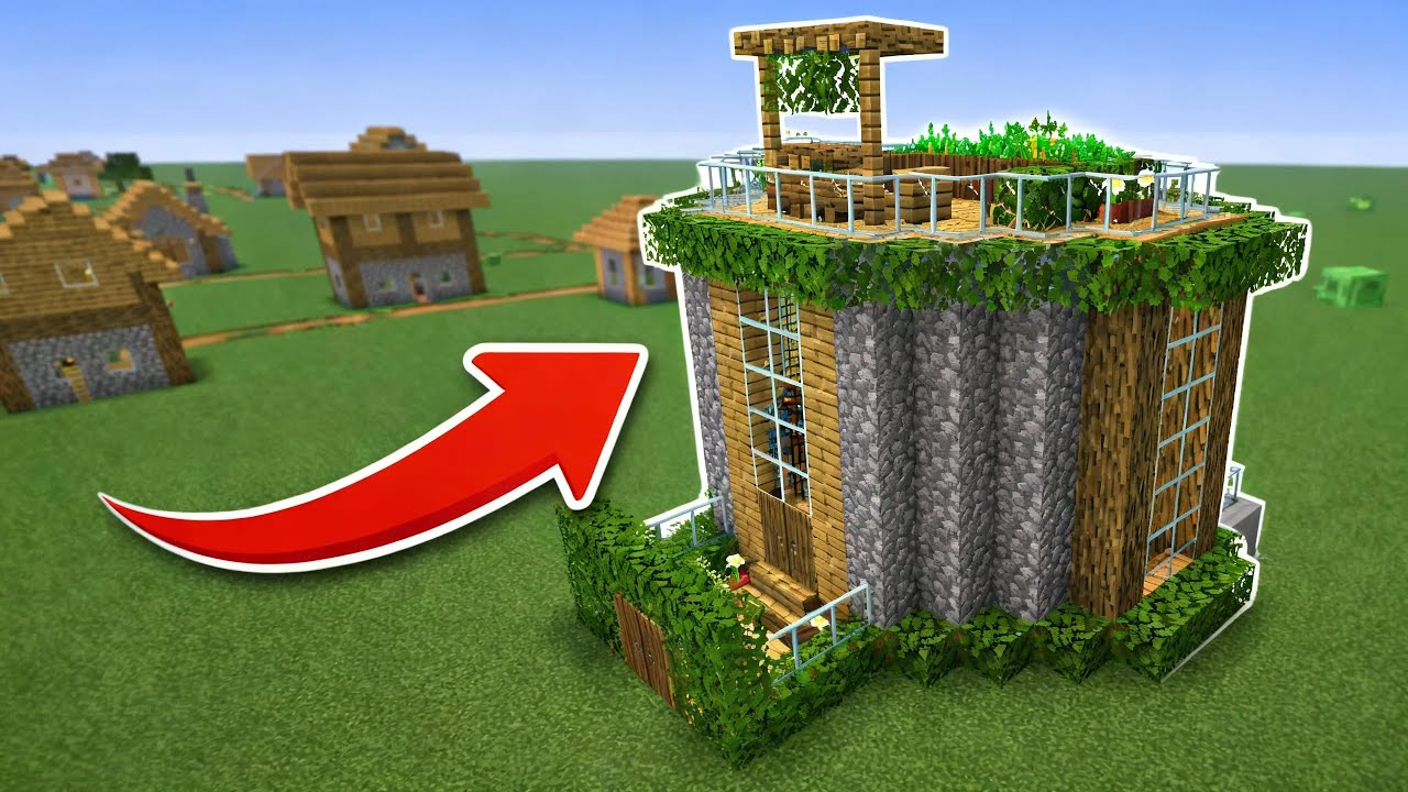 BUILD A SIMPLE & EASY MODERN SURVIVAL HOUSE | MINECRAFT