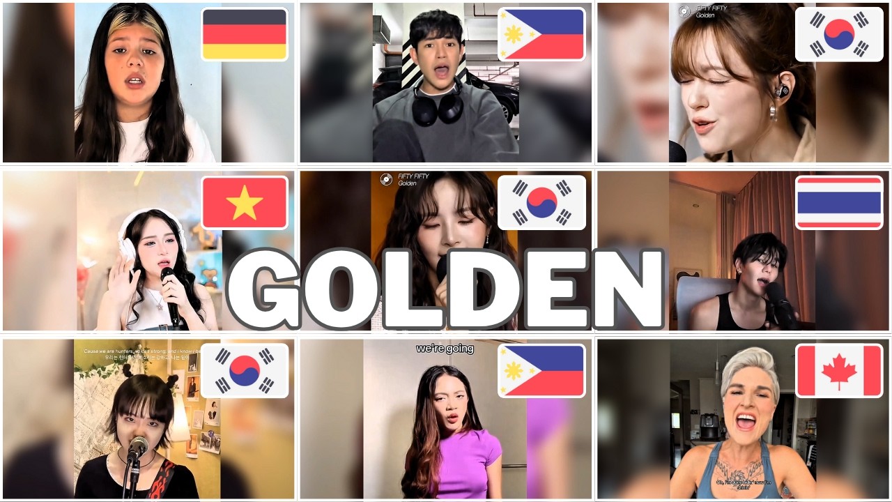GOLDEN - HUNTRI/X - Who Sang It Better (Kpop Demon Hunters 20 Different Countries)