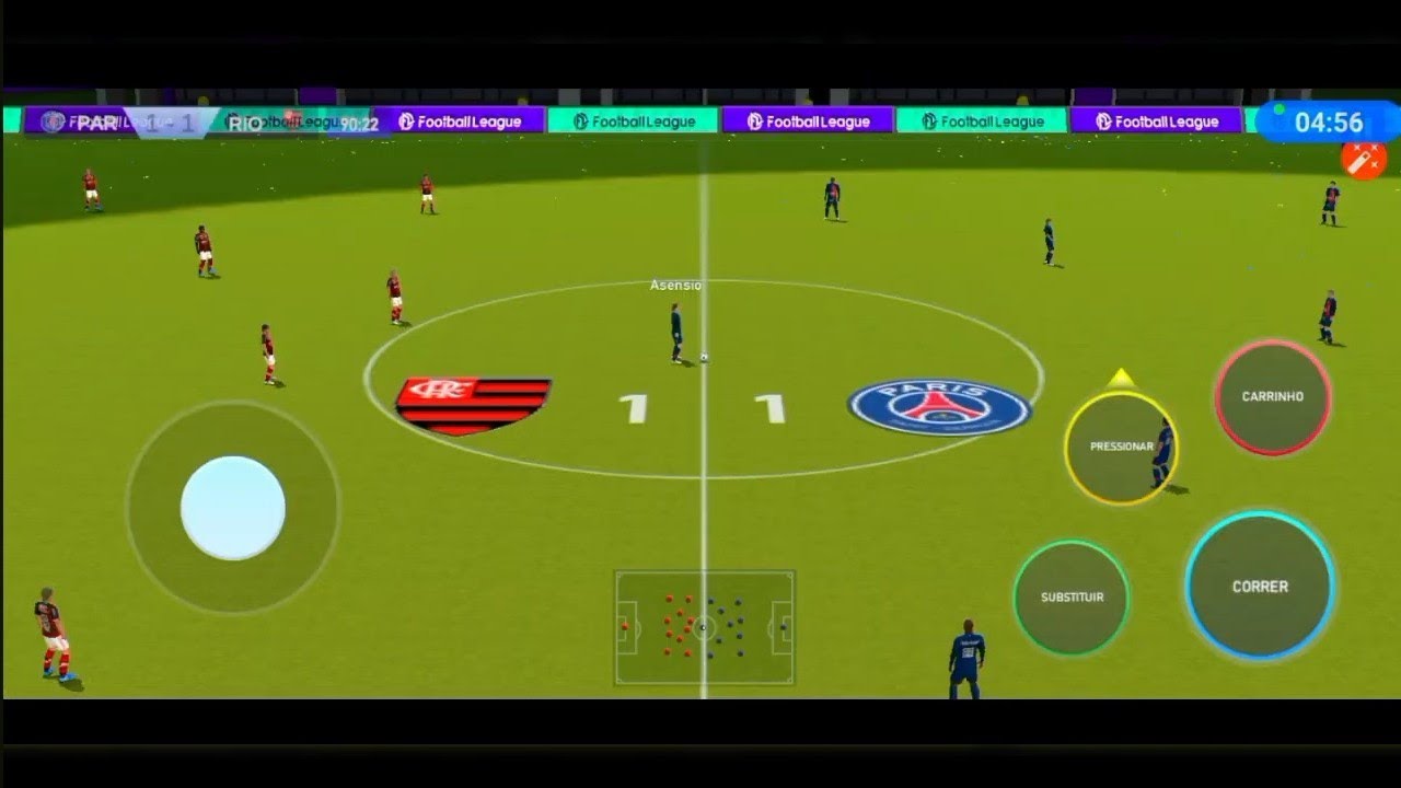 Gameplay football league 2025 flamengo X  PSG  | superliga clubes 23ª rodada |