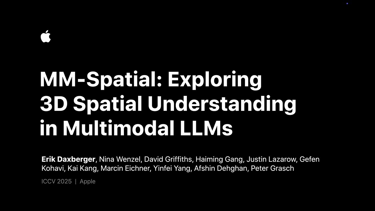 MM-Spatial: Exploring 3D Spatial Understanding in Multimodal LLMs (ICCV 2025)