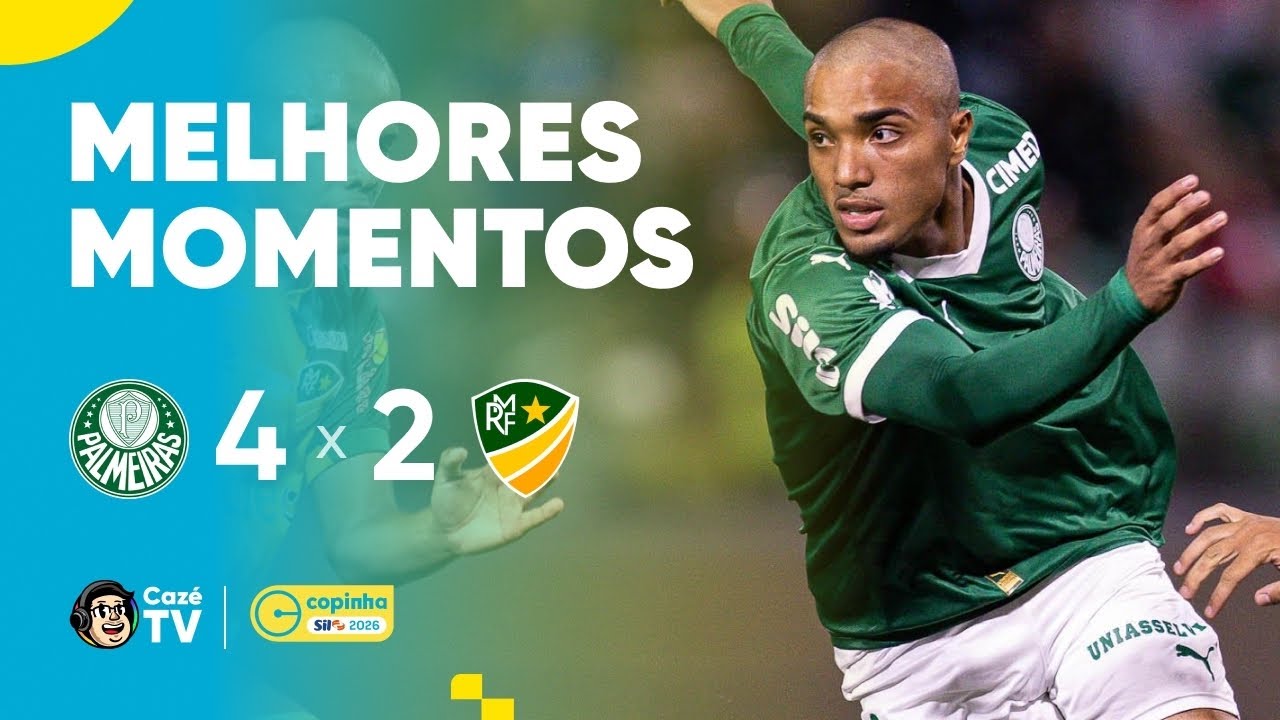 MELHORES MOMENTOS: PALMEIRAS 4 X 2 MONTE RORAIMA | COPINHA 2026 | FASE DE GRUPOS | 1ª RODADA