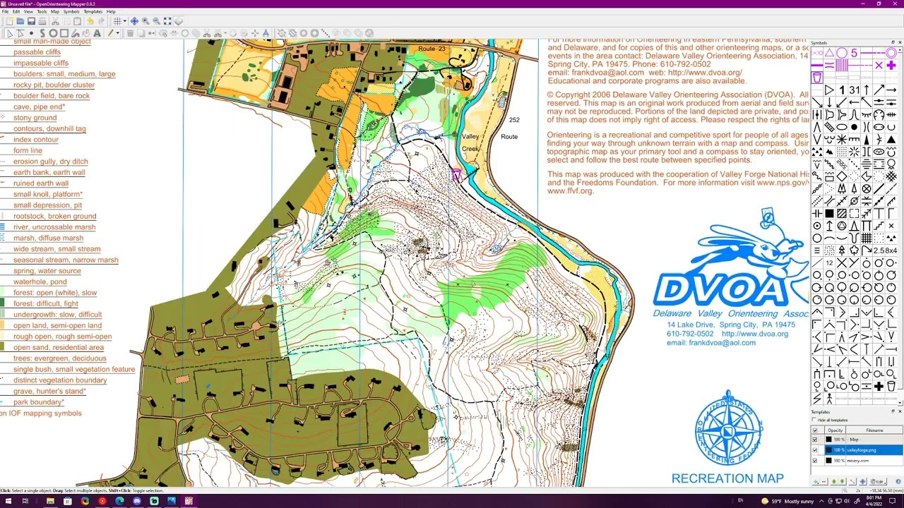 Georeference Orienteering Map with Image and OSM | Open Orienteering Mapper