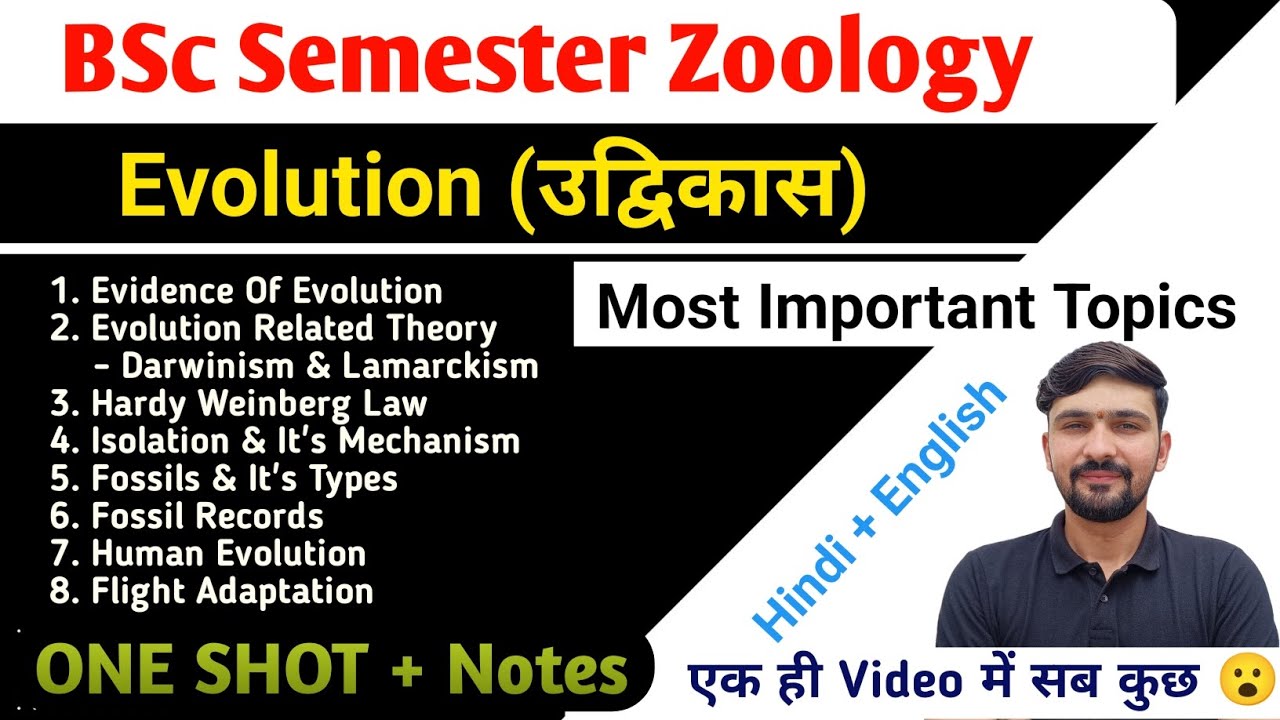 Evolution ONE SHOT | BSc Semester | Important Topics || By Dadhich Sir