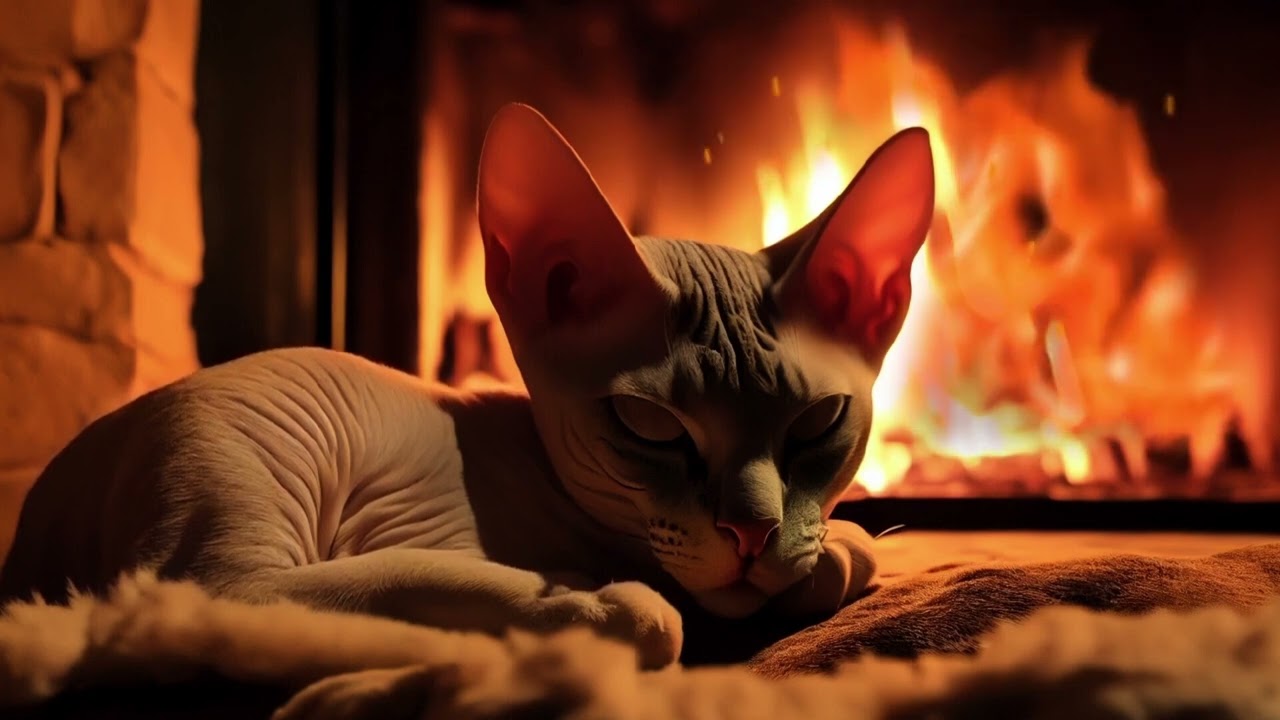 The Ultimate Stress-Busters: Purring Cats and Fireplace Sounds for a More Peaceful Life