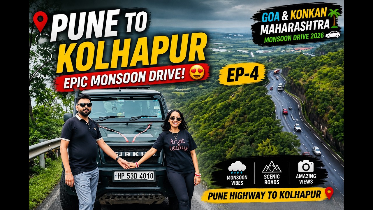 Force Gurkha Takes on Pune to Kolhapur! 🚙🔥 | Maharashtra Monsoon Drive 🌧️🌿 | Ep-4