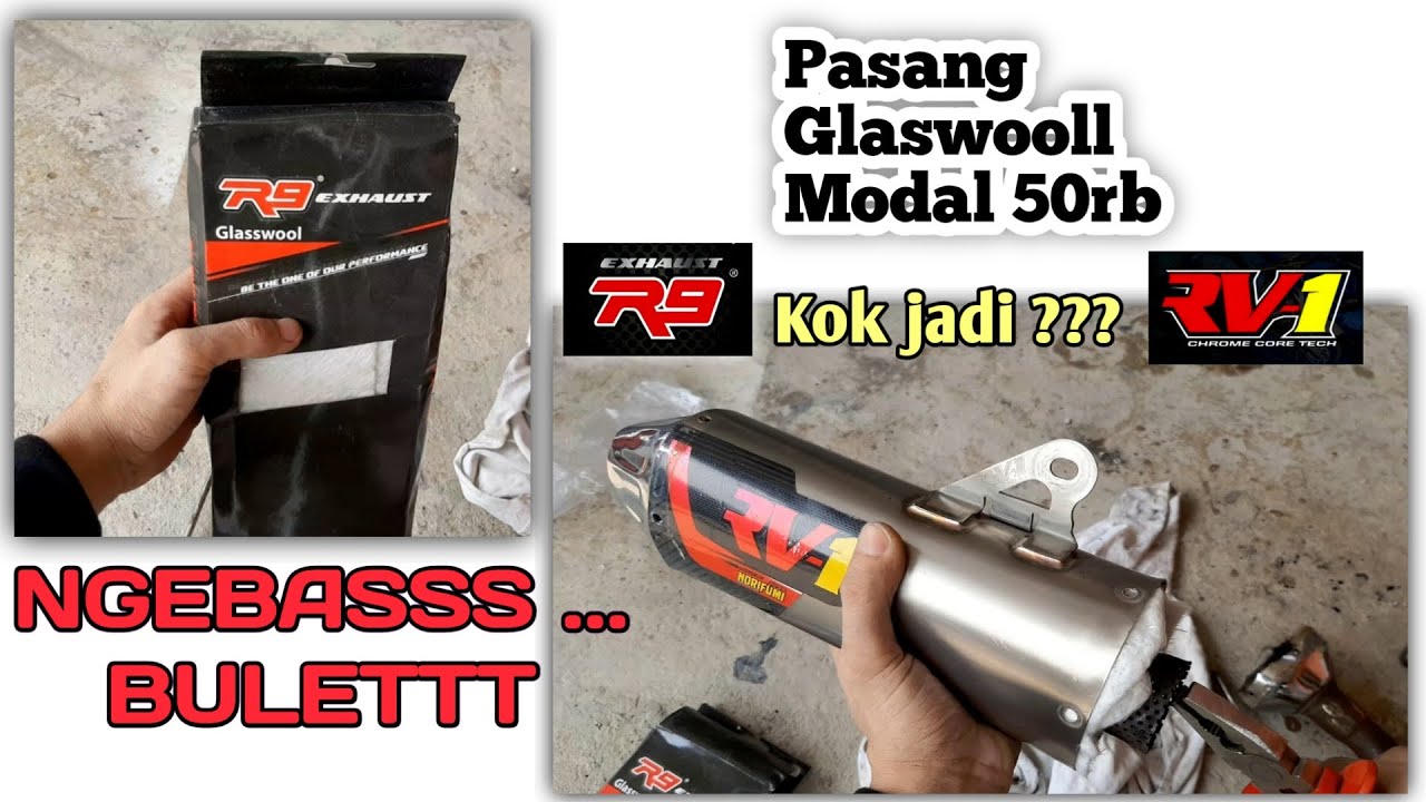 GANTI GASWOOLL SUARA EMPUK  | Knalpot RV1 | Gaswooll R9