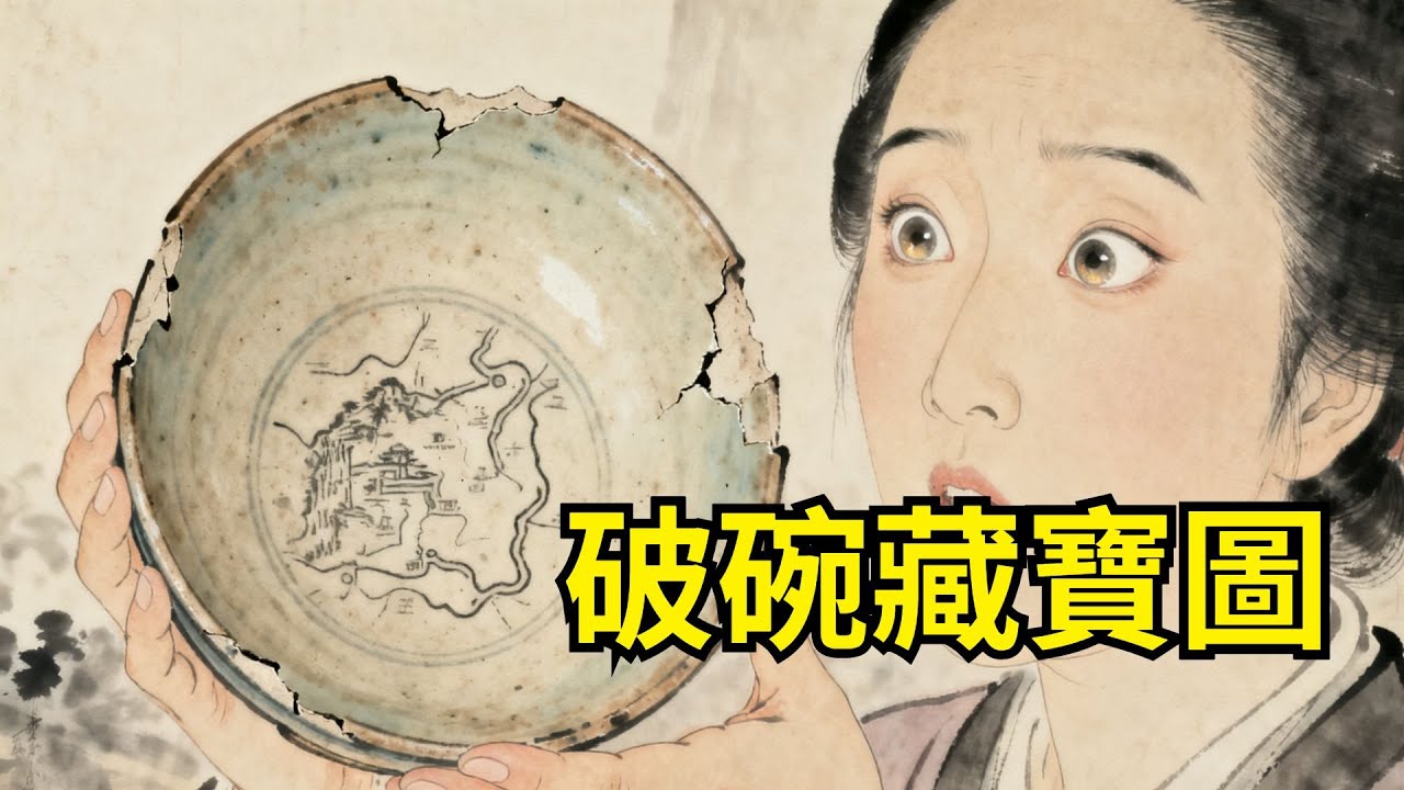 寡婦撿破碗當飯盆，村民笑她窮瘋了，不料碗底刻着藏寶圖，三年後建起十里莊園！