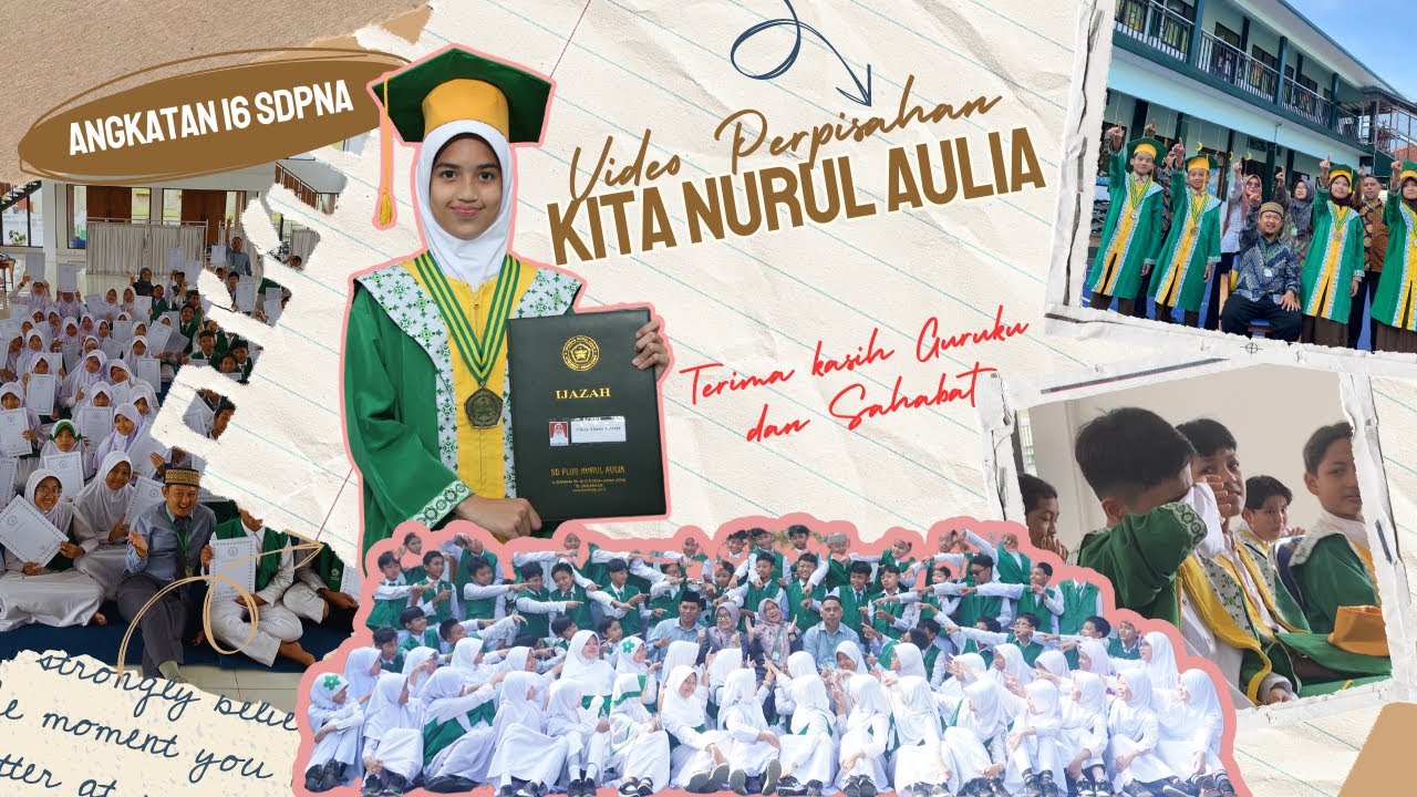 SEDIH!! Video Perpisahan Angkatan 16 SD Plus Nurul Aulia