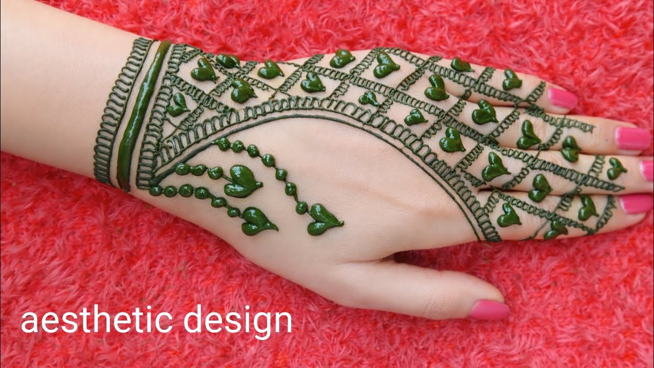 😍Very pretty girlish back hand mehndi design/new trendy mehndi design /simple mehndi design
