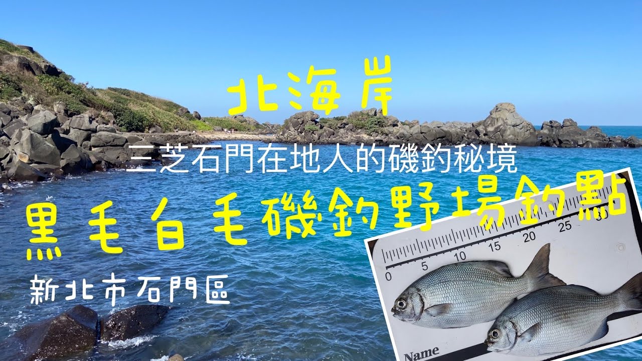 [北海岸釣點分享]  北海岸 黑毛 白毛魚 磯釣野場秘境  三芝石門在地人的釣魚秘境！！ 記得 訂閱＋按讚 才能收到第一手釣況資訊 謝謝！！＃黑毛 ＃白毛 ＃磯釣 ＃根魚