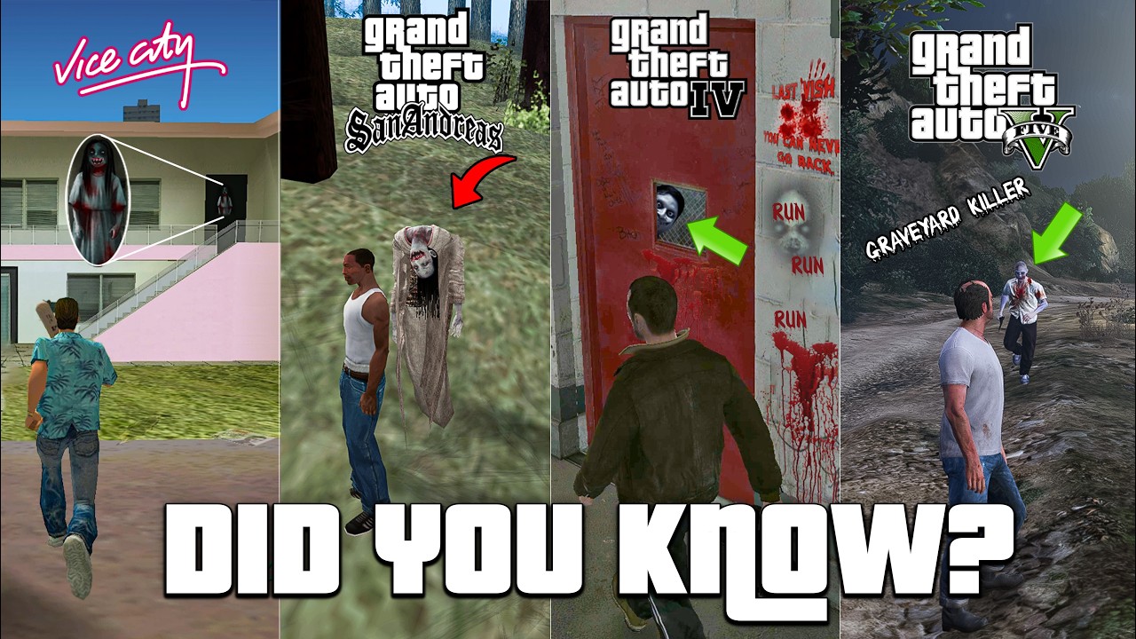 Most creepy things in every GTA Game | Hidden Myths in GTA | #2
