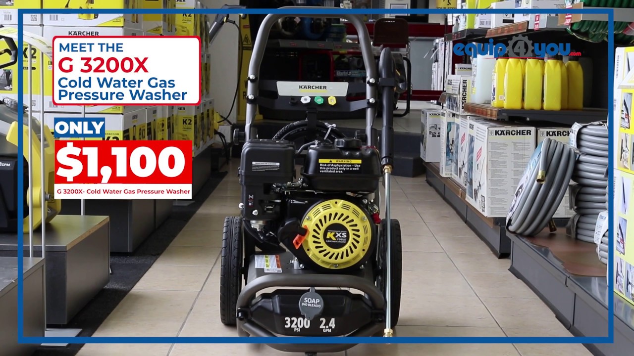 Karcher G 3200X- Cold Water Gas Pressure Washer