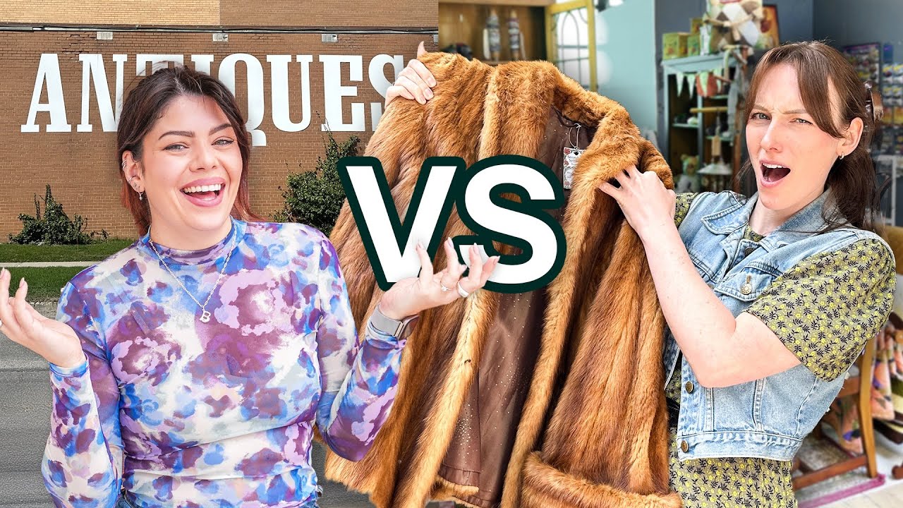 we spent a day at an antique mall thrifting for each other + haul