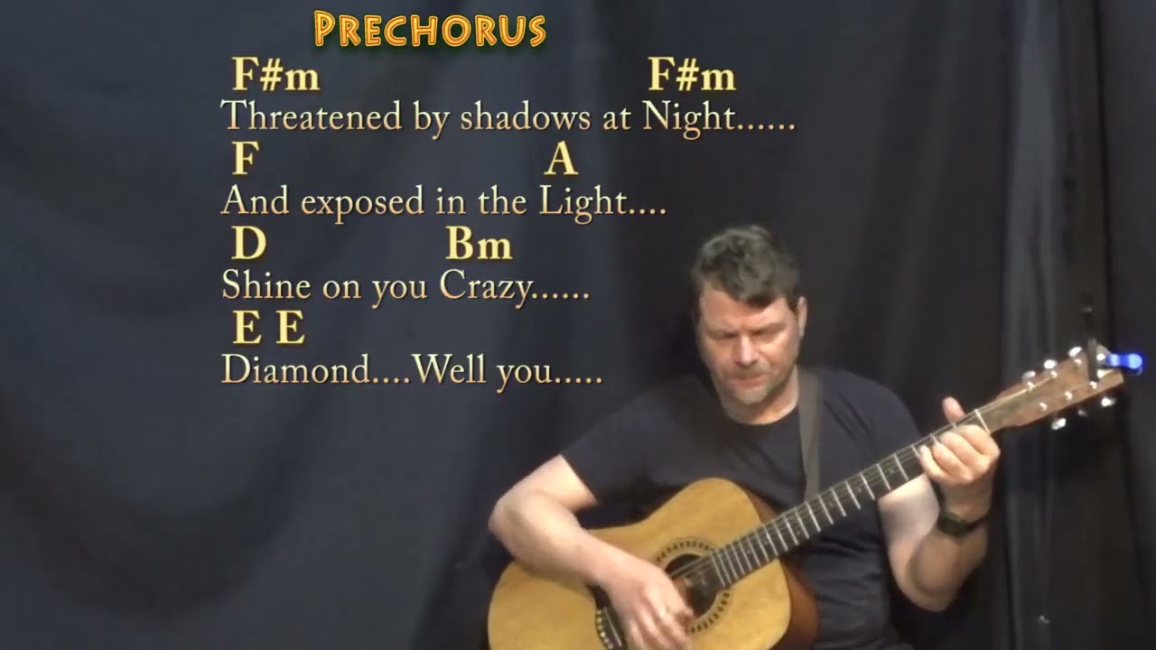 Shine on You Crazy Diamond (PINK FLOYD) Guitar Cover Lesson in F#m with  Chords/Lyrics - Munson