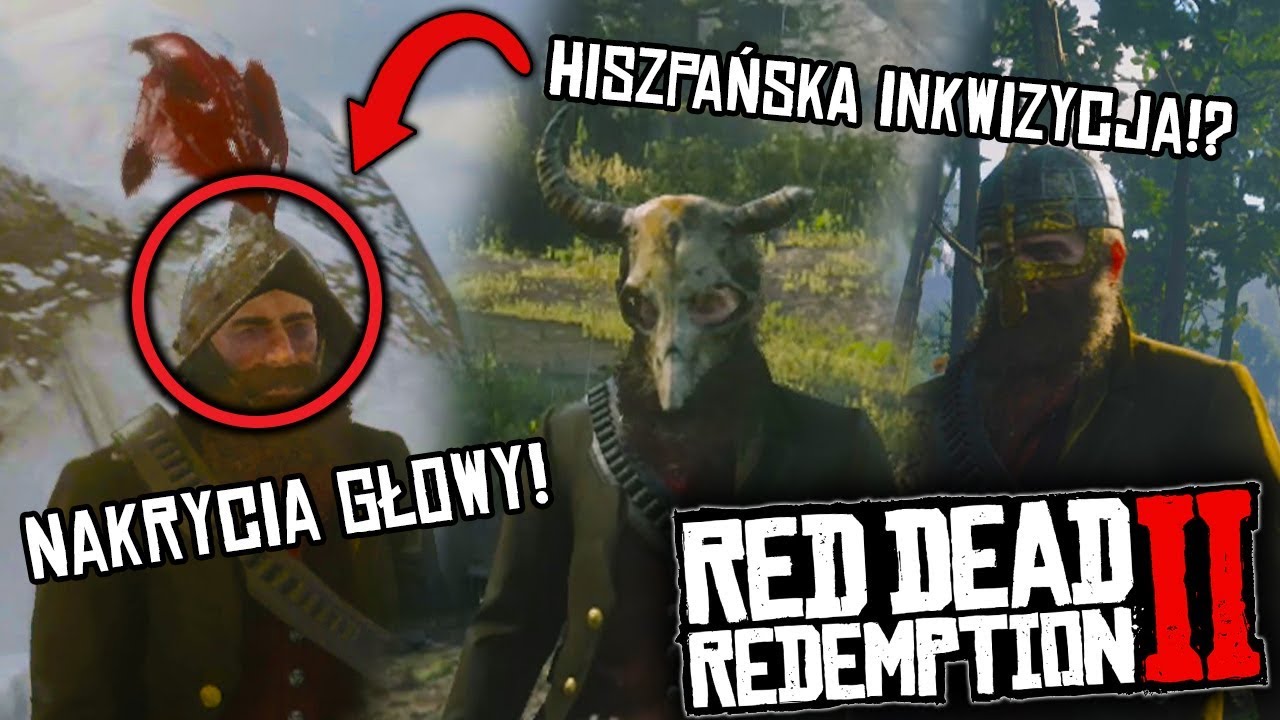 NAJCIEKAWSZE NAKRYCIA GŁOWY, KTÓRE MOŻESZ ZNALEŹĆ W RED DEAD REDEMPTION 2!