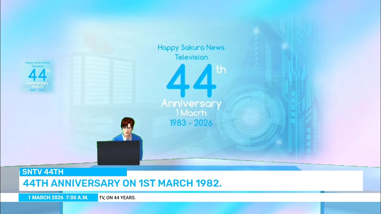 News Morning 7:00 a.m. 1 March 2026 intro (Happy SNTV 44th Anniversary)