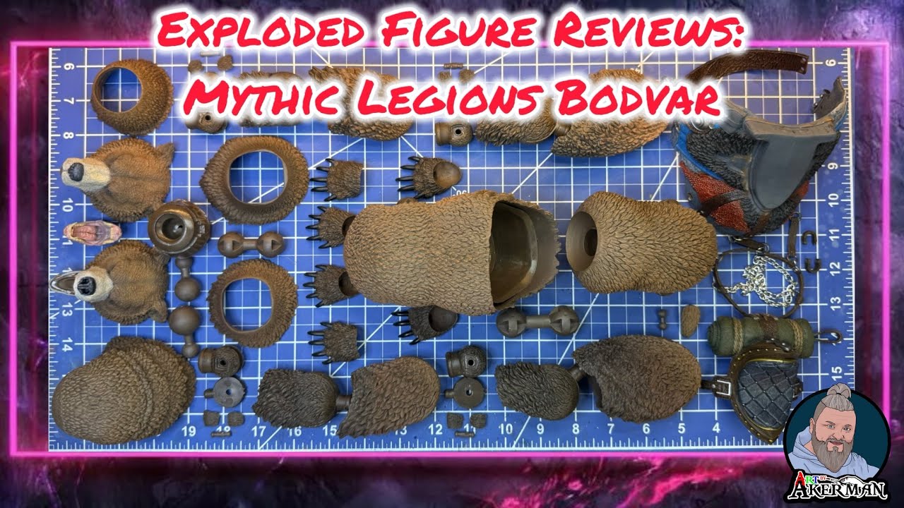 Обзор фигурки в разобранном виде: Бодвар из Mythic Legions.