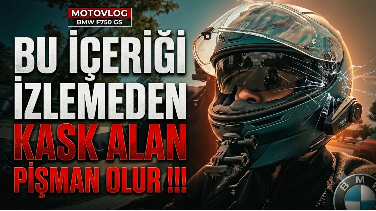 Bu İçeriği İzlemeden Kask Alan Pişman Olur !!!  [Motovlog]  [BMW F750 GS]