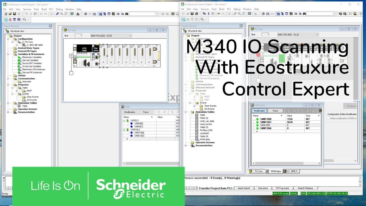 M340 BMXNOE0100 IO Scanning Configuration | Schneider Electric
