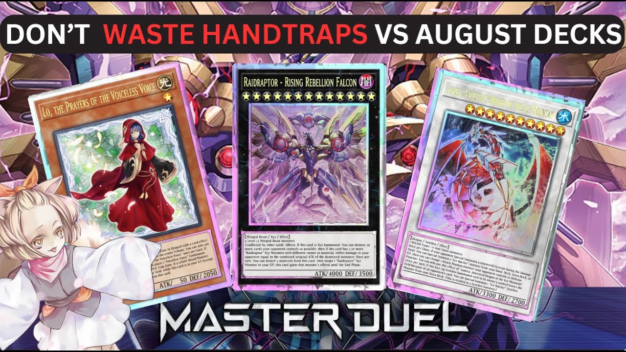 CHOKEPOINTS!! HOW TO HANDTRAP AGAINST RAIDRAPTORS, VOICELESS VOICE, ICE BARRIERS YUGIOH MASTER DUEL