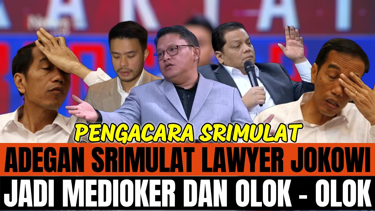 ADEGAN SRIMULAT PENGACARA JOKOWI JADI OLOK OLOK BIKIN GELI DI TV